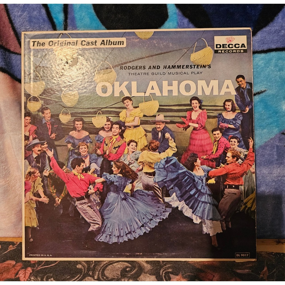 Oklahoma! Original Cast Album Vinyl LP Decca DL 9017 Rodgers Hammerstein 33 RPM